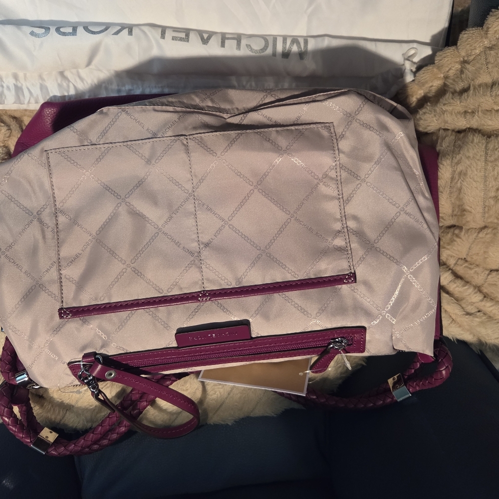 Michael Kors Pink Leather Lexenton Larg Shoulder Bag NWT - Picture 5 of 8